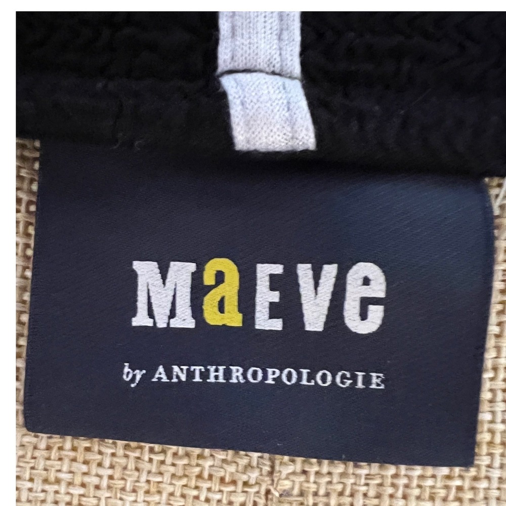 Anthropologie Maeve Little Black Dress White Piping Stretchy Pockets NWT Size 8 - Picture 11 of 16